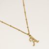Collier initiale acier inoxydable