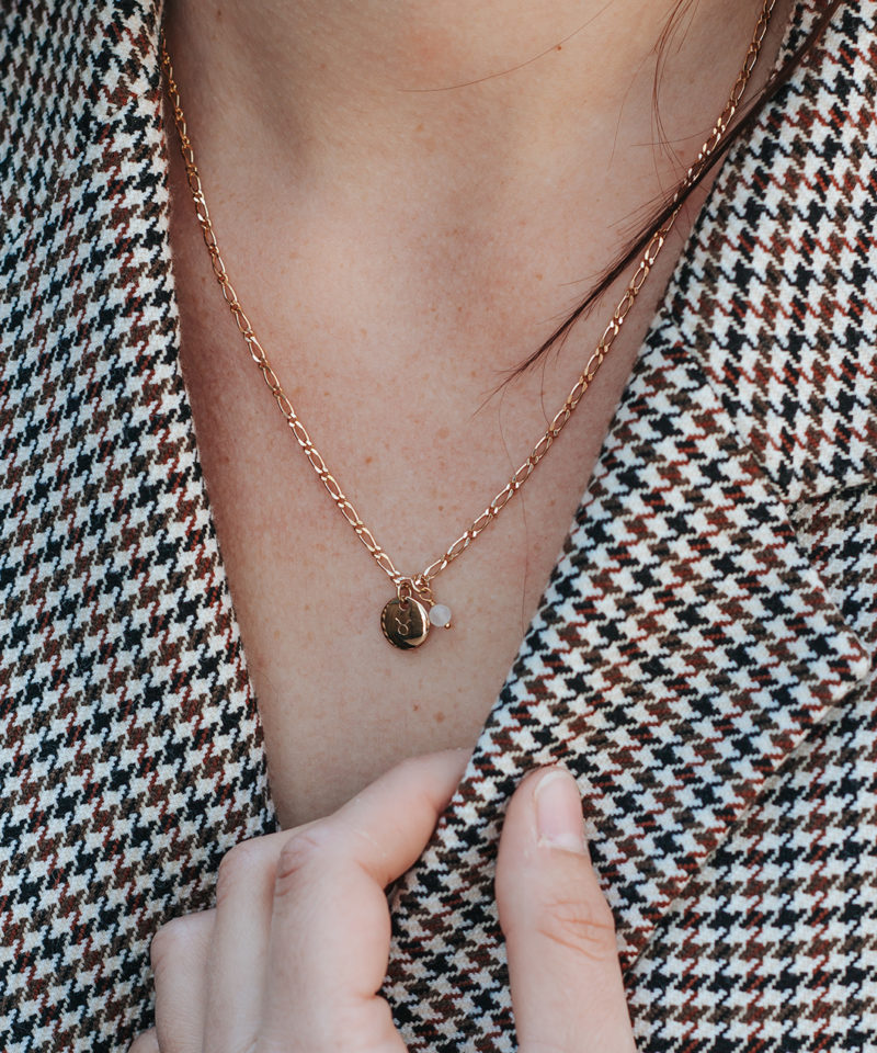 collier pendentif gravure taureau selene