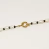 Bracelet perles de culture agate mousse