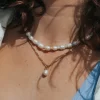 Collier pendentif perle de culture