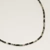 Collier pierre naturelle agate mousse