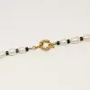 Bracelet perles de culture agate mousse