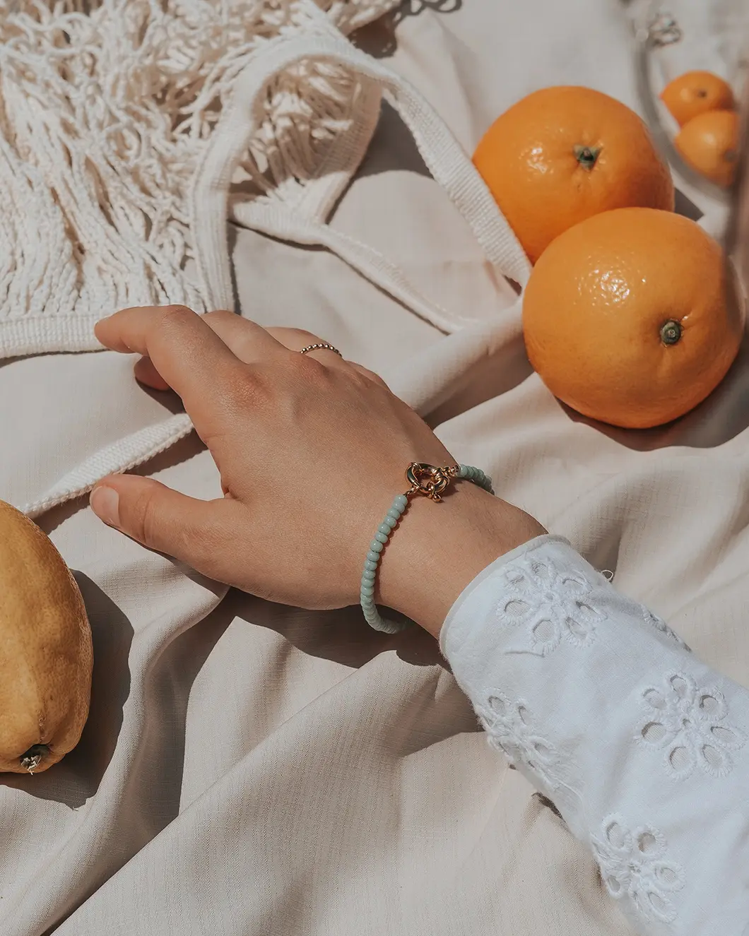 Bracelet perles de rocailles