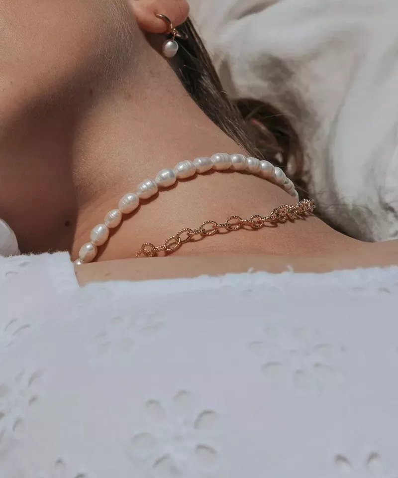 Collier grosse maille tendance