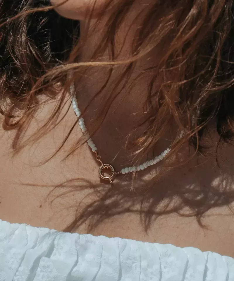 Collier perles de rocailles