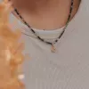 Collier pierre naturelle agate mousse
