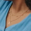 collier initiale acier inoxydable