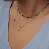 collier pendentif coeur plaque or