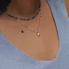 collier pierres agate mousse