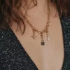 pendentif abeille acier inoxydable clip