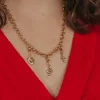 pendentif croix acier inoxydable clip