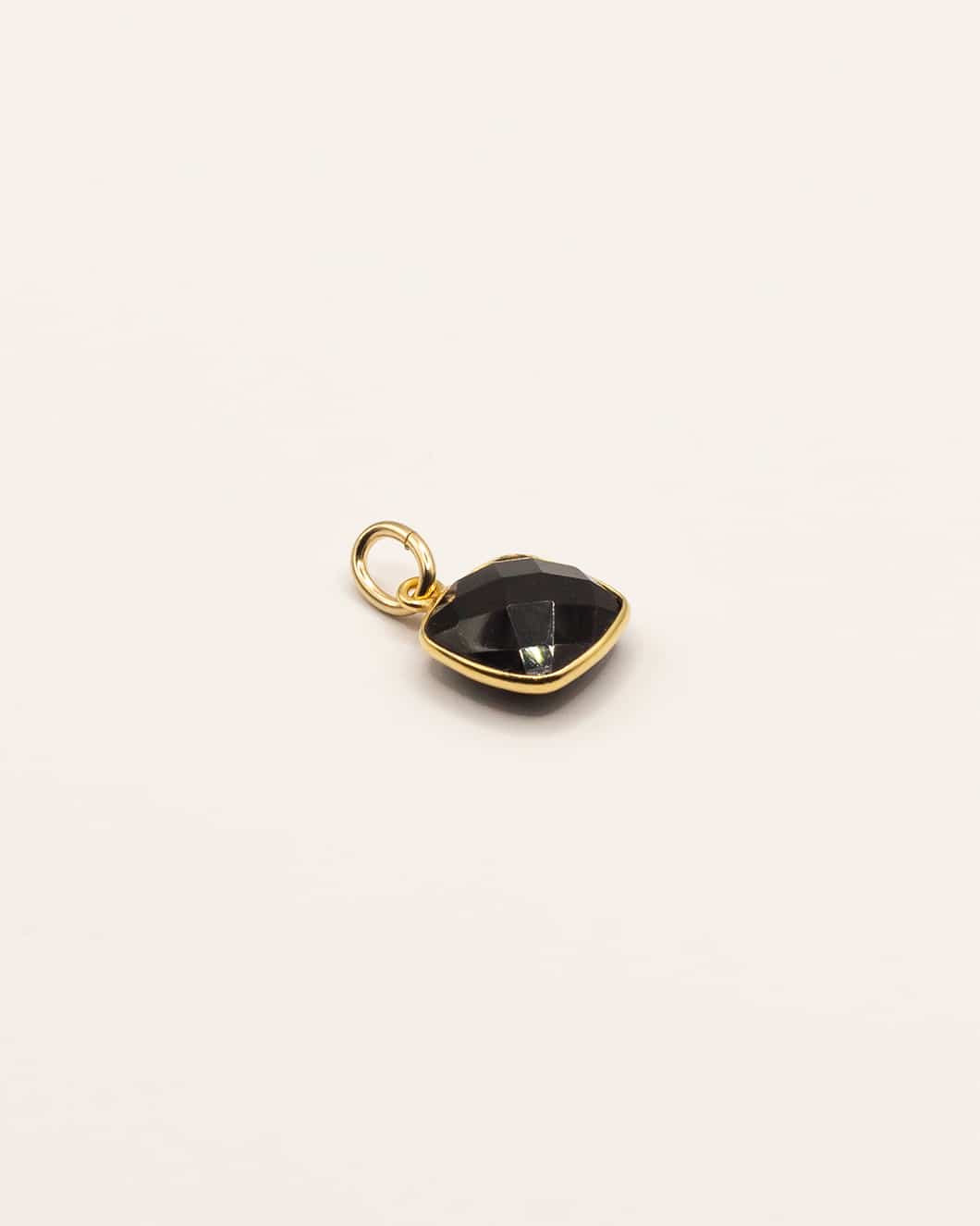 pendentif pierre naturelle onyx noir charm anita