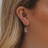 boucles pierre naturelle quartz rose anita