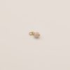 Charm audric quartz rose acier inoxydable